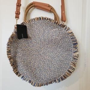 Zara woven purse